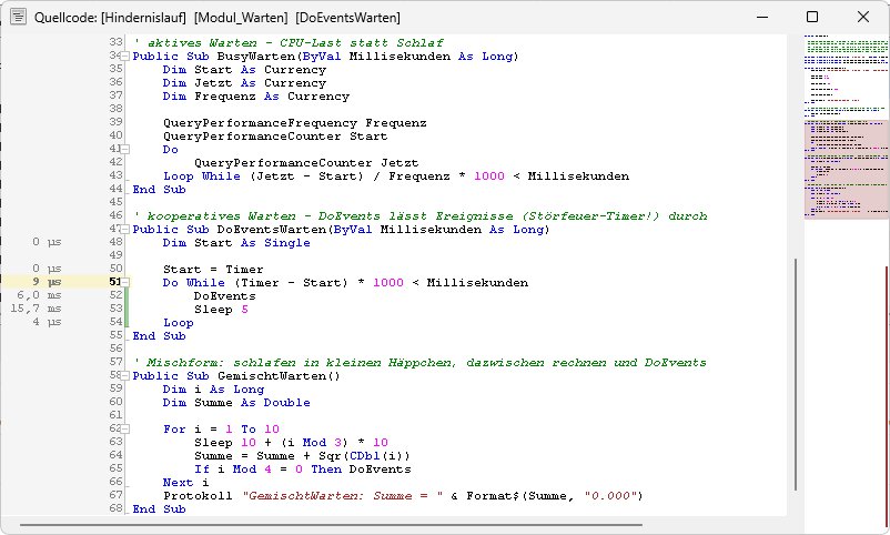 VB6 Profiler – Quellcode-Viewer mit zeilengenauen Laufzeiten